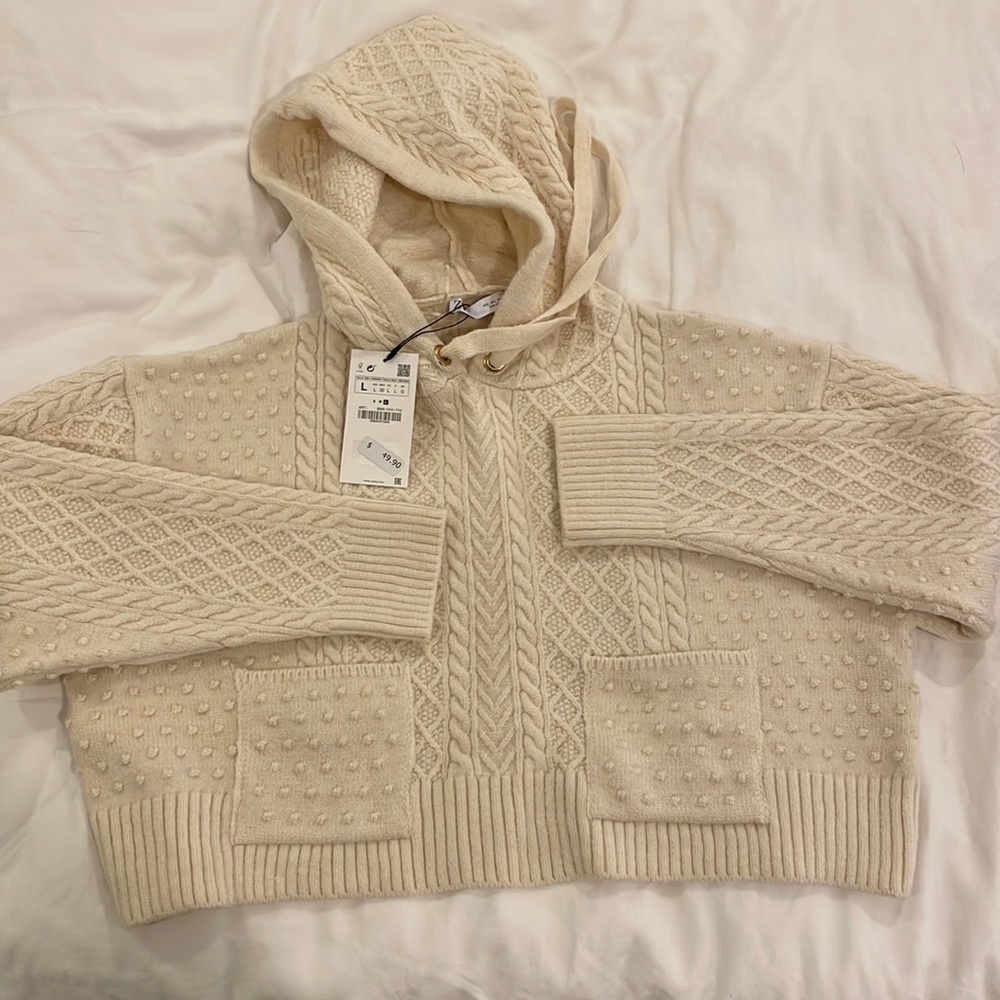 Zara cropped sweater